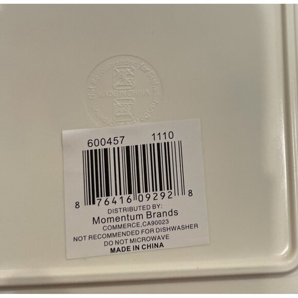 Momentum Brands Pink Rose Floral Melamine Salad Dessert Plates Tray Set Of 7 NEW - Picture 10 of 10